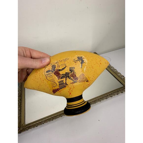 Vintage Napkin holder ceramic with ancient Greek performances - Picture 4 of 10